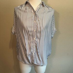 Madewell Striped Button-Up Women's Top